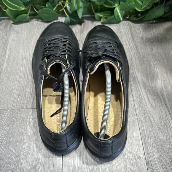 Cole Haan Grand Crosscourt II C26655 Low Black Leather Lace Up Sneakers Size 12 main image 8